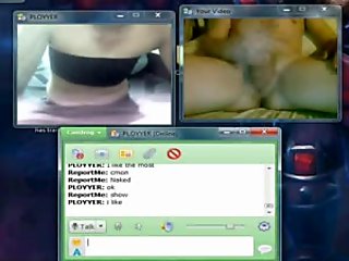 nice asian girl finger her hairy pussy in webcam