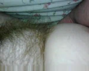 my gf furry bush under the sheets.