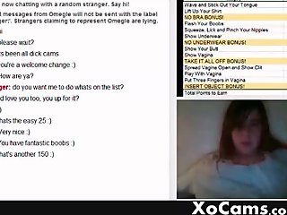 Omegle game hairy girl plays the game