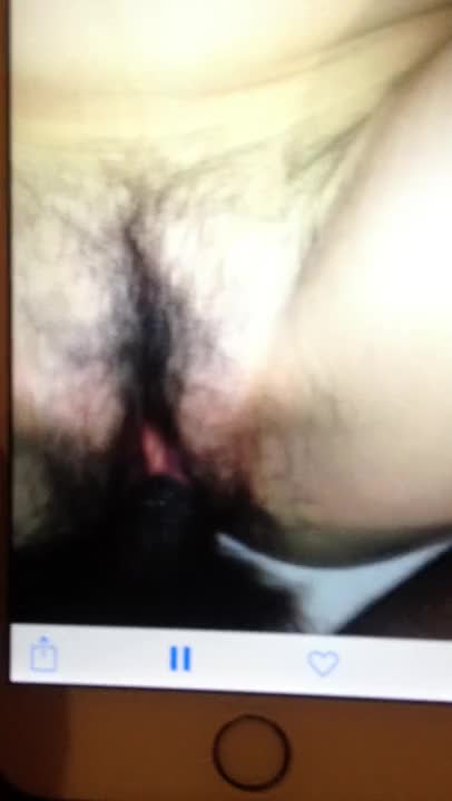 Hairy interracial cell phone clip!