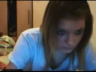 Teen stripping on webcam