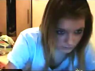 Teen stripping on webcam